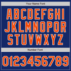 Custom Stitched Royal Orange-White Baseball Pullover Sweatshirt Hoodie