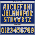 Custom Stitched Royal Old Gold-White Baseball Pullover Sweatshirt Hoodie