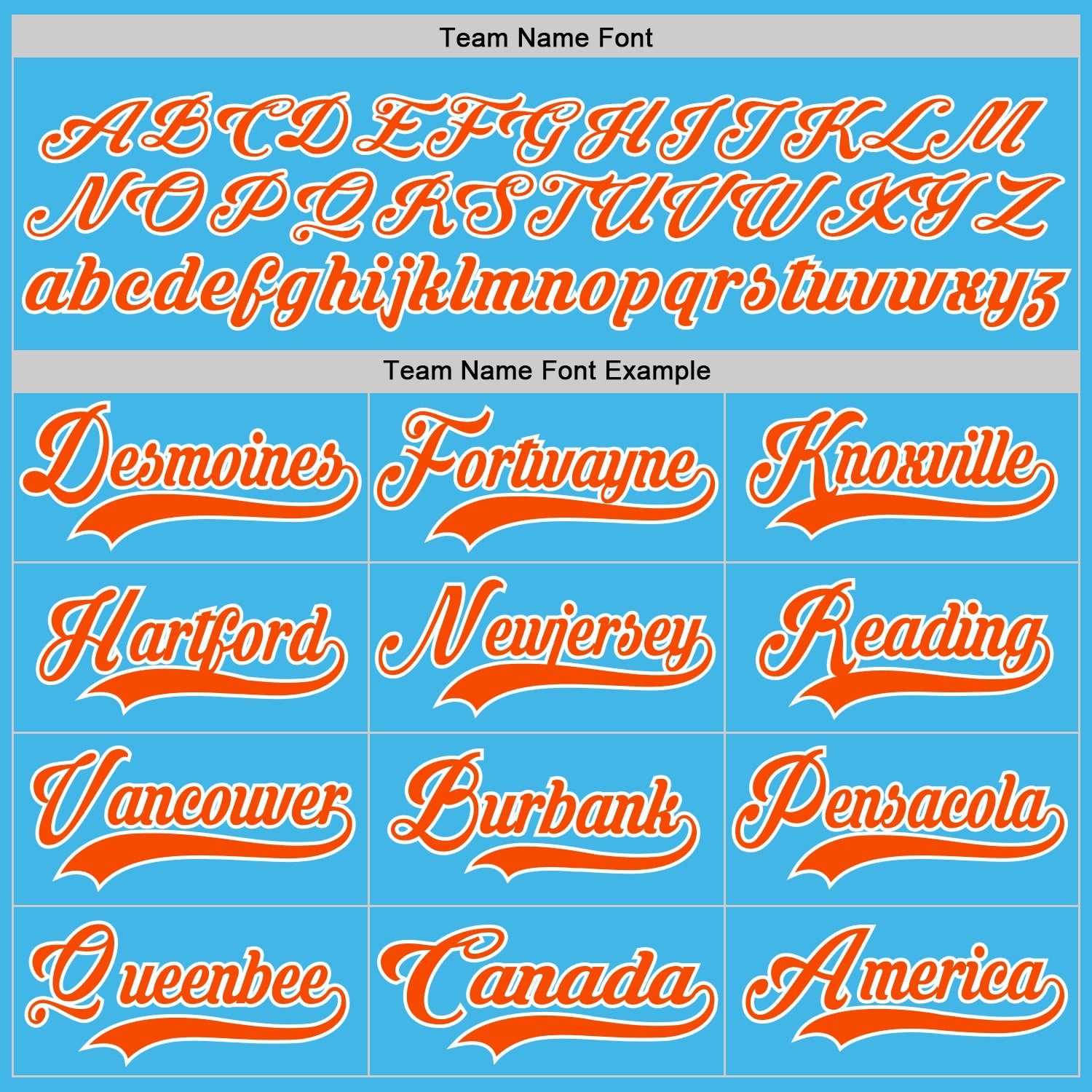 Custom Sky Blue Orange-White Hockey Lace Neck Jersey