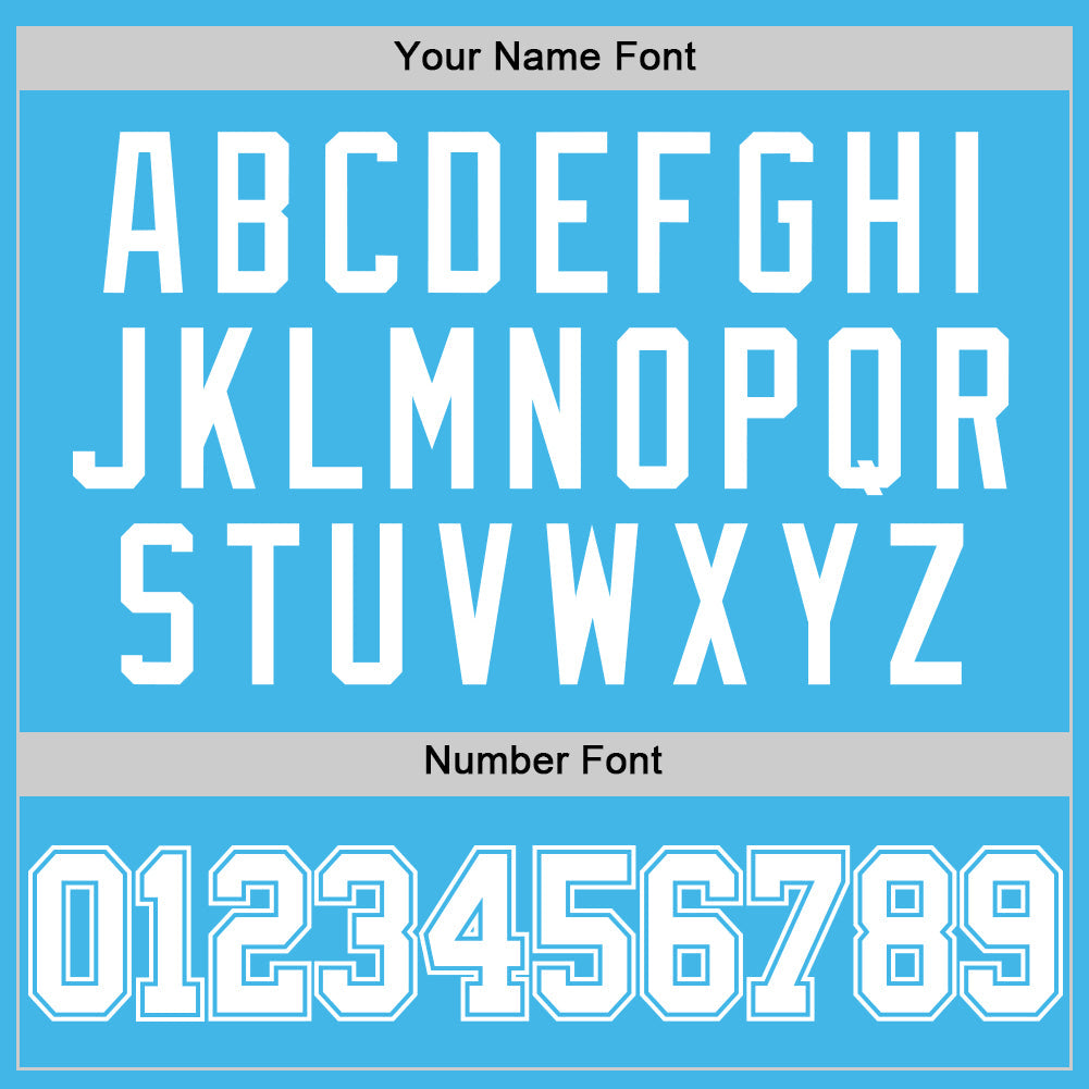 Custom Sky Blue White Authentic Basketball Jersey