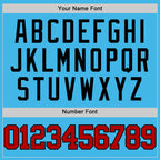 Custom Sky Blue Red-Black Authentic Basketball Jersey