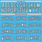 Custom Sky Blue White-Black Authentic Basketball Jersey