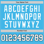 Custom Sky Blue White-Black Authentic Basketball Jersey