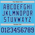 Custom Sky Blue Royal-White Authentic Basketball Jersey