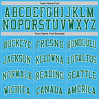 Custom Sky Blue Kelly Green-White Authentic Basketball Jersey