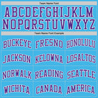 Custom Sky Blue Purple-White Authentic Basketball Jersey
