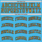 Custom Sky Blue Old Gold-Black Authentic Basketball Jersey