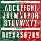 Custom Graffiti Pattern Red-Green Scratch Sublimation Soccer Uniform Jersey