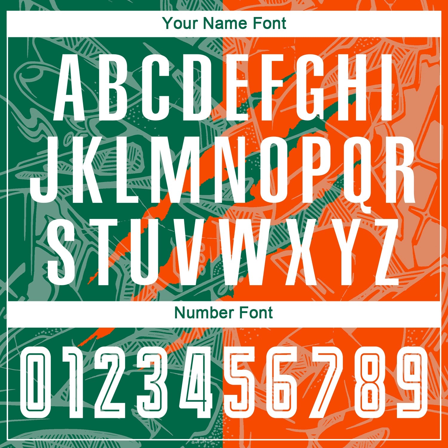 Custom Graffiti Pattern Kelly Green-Orange Scratch Sublimation Soccer Uniform Jersey
