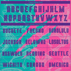 Custom Graffiti Pattern Purple Teal-Pink Scratch Sublimation Soccer Uniform Jersey