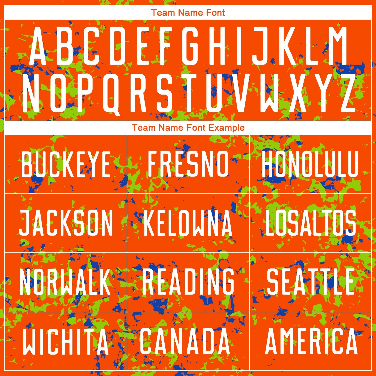 Custom Orange Neon Green-Thunder Blue Abstract Fragment Art Sublimation Soccer Uniform Jersey