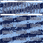 Custom Navy Light Blue-White Splash Sublimation Soccer Uniform Jersey