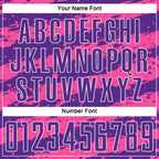 Custom Purple Pink-White Splash Sublimation Soccer Uniform Jersey