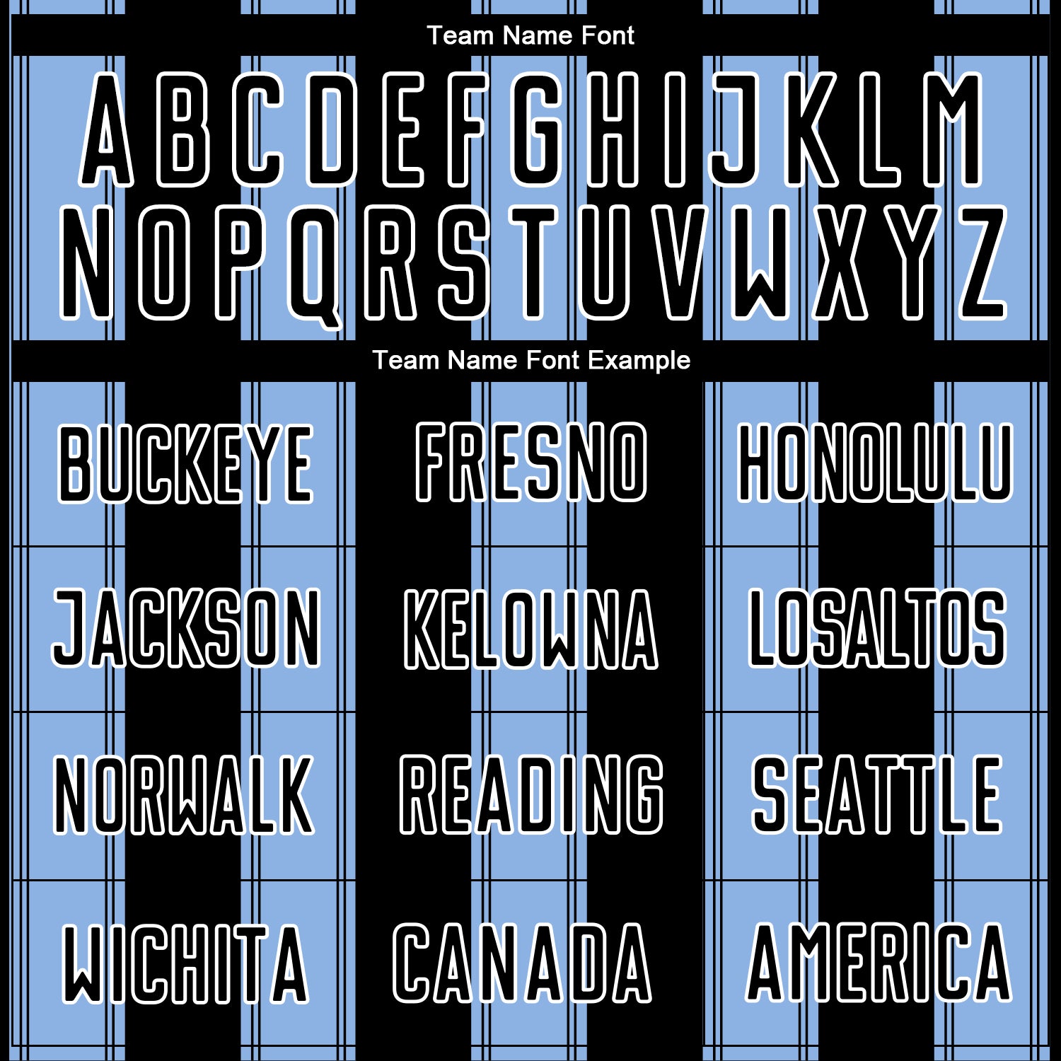 Custom Black Light Blue-White Line Sublimation Soccer Uniform Jersey