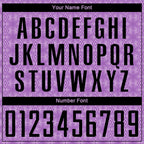 Custom Medium Purple Black-Light Purple Geometric Shapes Sublimation Soccer Uniform Jersey