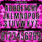 Custom Black Pink-White Flame Sublimation Soccer Uniform Jersey