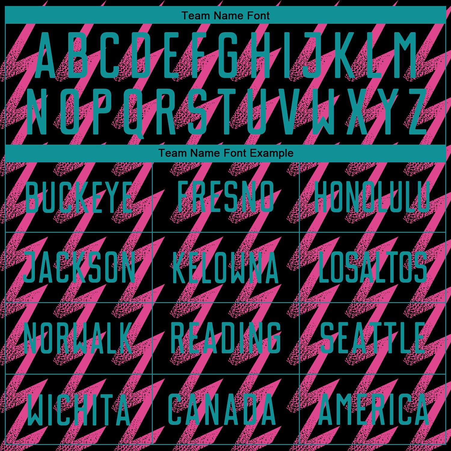 Custom Black Teal-Pink Zigzag Shape Sublimation Soccer Uniform Jersey