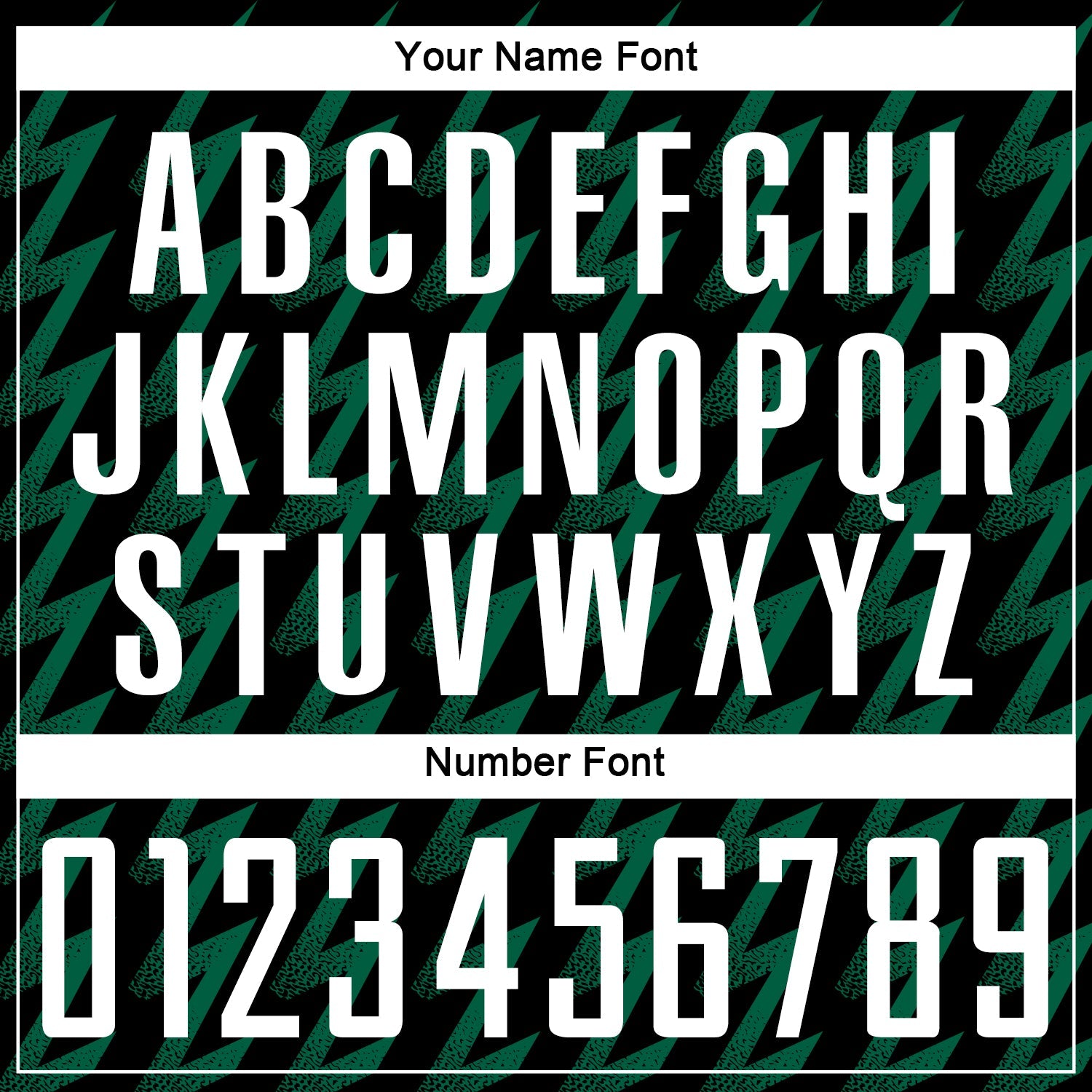 Custom Black White-Kelly Green Zigzag Shape Sublimation Soccer Uniform Jersey