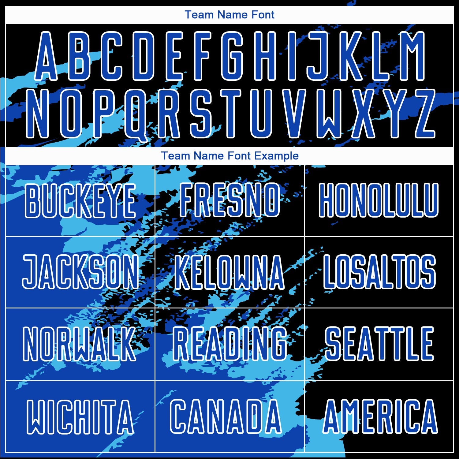 Custom Black Thunder Blue-Sky Blue Abstract Fragment Art Splash Sublimation Soccer Uniform Jersey