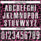 Custom Black White-Pink Abstract Network Splash Sublimation Soccer Uniform Jersey