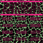 Custom Black Pea Green-Hot Pink Abstract Network Splash Sublimation Soccer Uniform Jersey