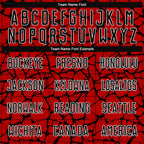 Custom Red Black-White Abstract Network Splash Sublimation Soccer Uniform Jersey