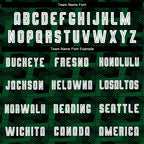 Custom Black White-Green Line Sublimation Soccer Uniform Jersey