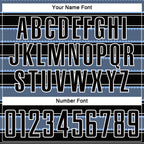 Custom Black Light Blue-White Geometric Shapes And Line Sublimation Soccer Uniform Jersey