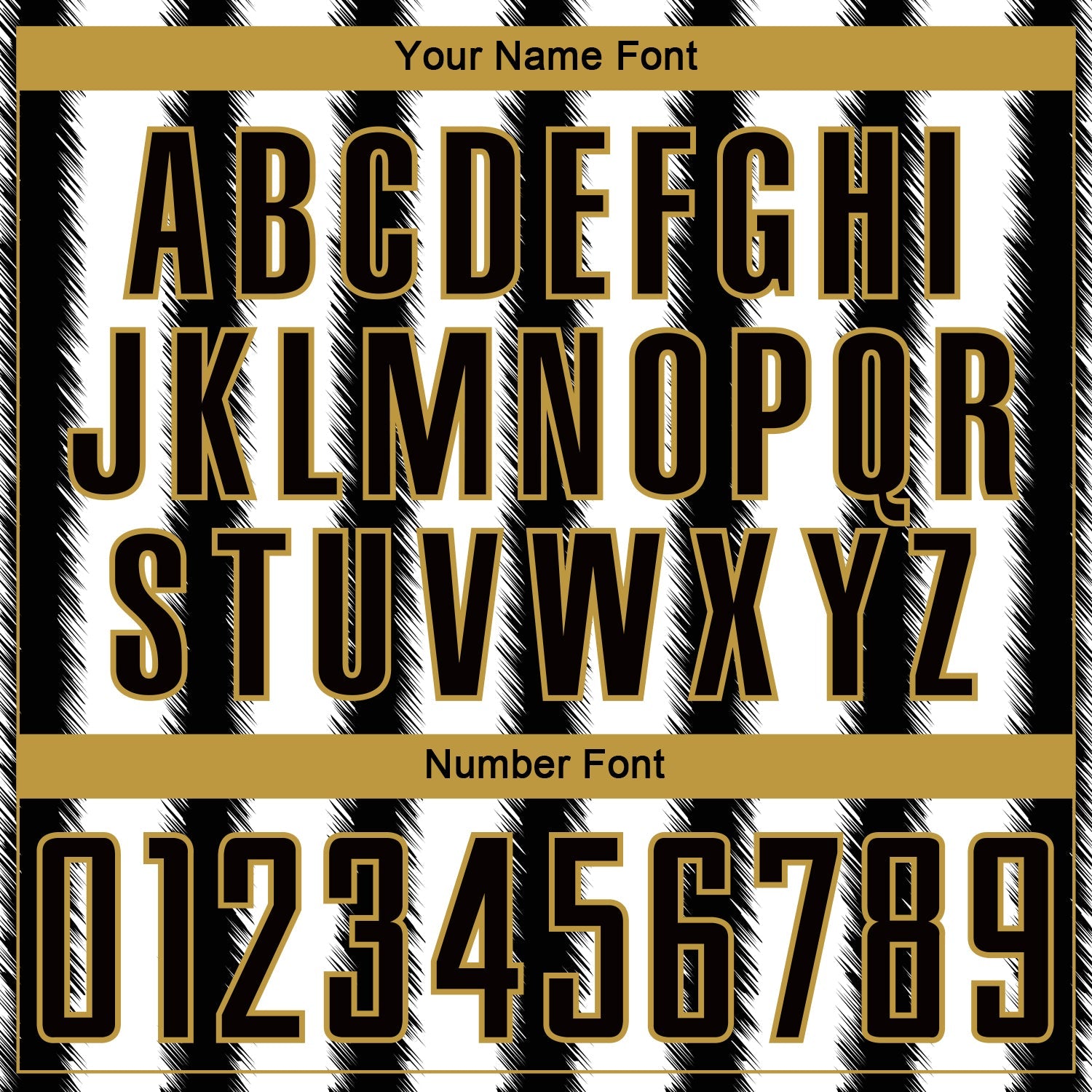 Custom Black White-Old Gold Line Sublimation Soccer Uniform Jersey