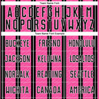 Custom Black Pink-White Line Sublimation Soccer Uniform Jersey