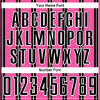 Custom Black Pink-White Line Sublimation Soccer Uniform Jersey