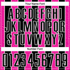 Custom Black Pink-White Line Sublimation Soccer Uniform Jersey