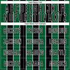 Custom Black Kelly Green-White Line Sublimation Soccer Uniform Jersey