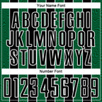 Custom Black Kelly Green-White Line Sublimation Soccer Uniform Jersey