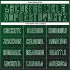 Custom Green Black-White Abstract Fragment Art Sublimation Soccer Uniform Jersey