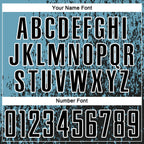 Custom Shadow Blue Black-White Abstract Fragment Art Sublimation Soccer Uniform Jersey