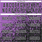 Custom Medium Purple Black-White Abstract Fragment Art Sublimation Soccer Uniform Jersey