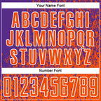 Custom Purple Orange-White Abstract Fragment Art Sublimation Soccer Uniform Jersey