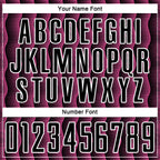 Custom Black Pink-White Geometric Shape Sublimation Soccer Uniform Jersey