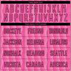 Custom Pink Light Pink-Black Geometric Shape Sublimation Soccer Uniform Jersey