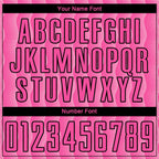 Custom Pink Light Pink-Black Geometric Shape Sublimation Soccer Uniform Jersey