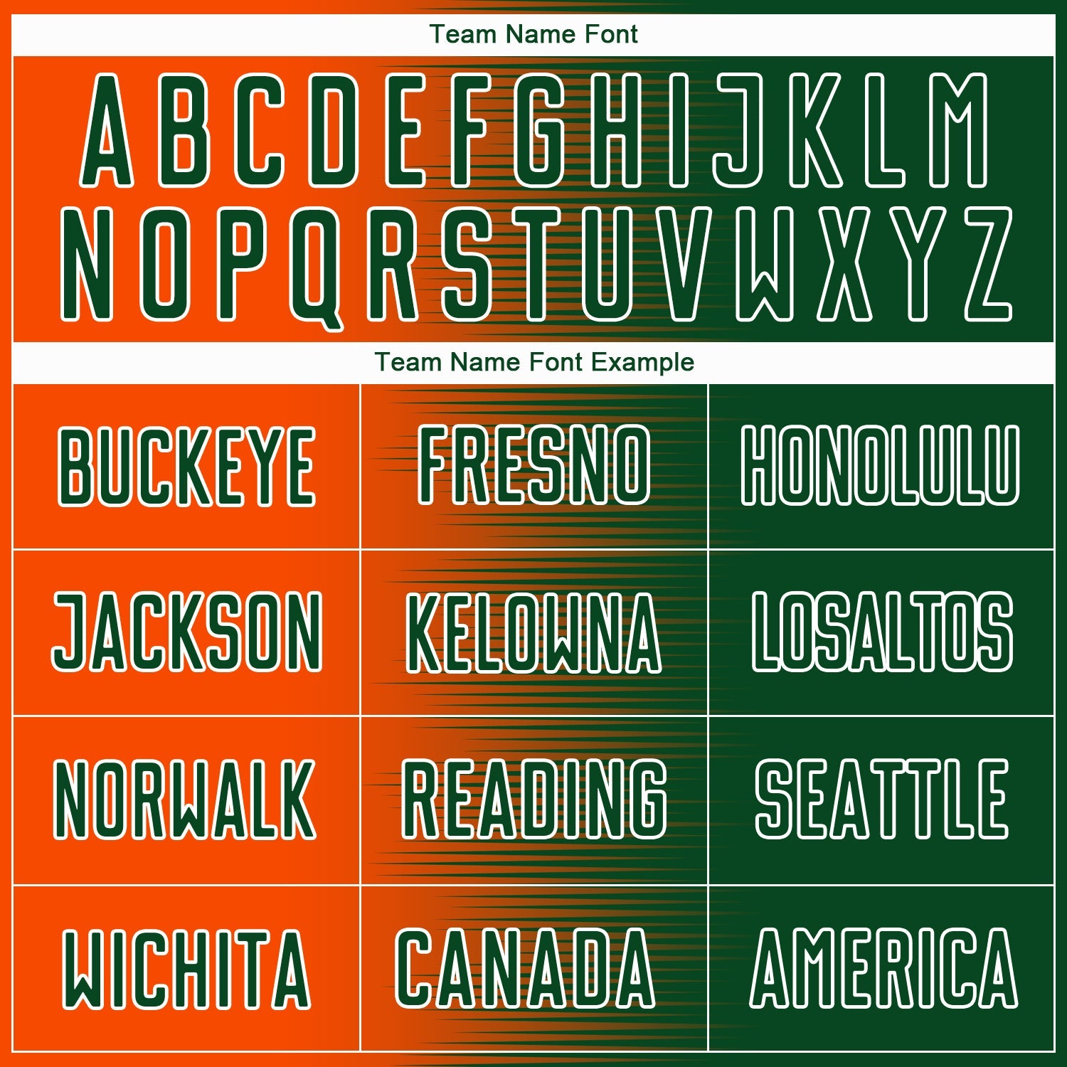 Custom Green Orange-White Gradient Line Sublimation Soccer Uniform Jersey