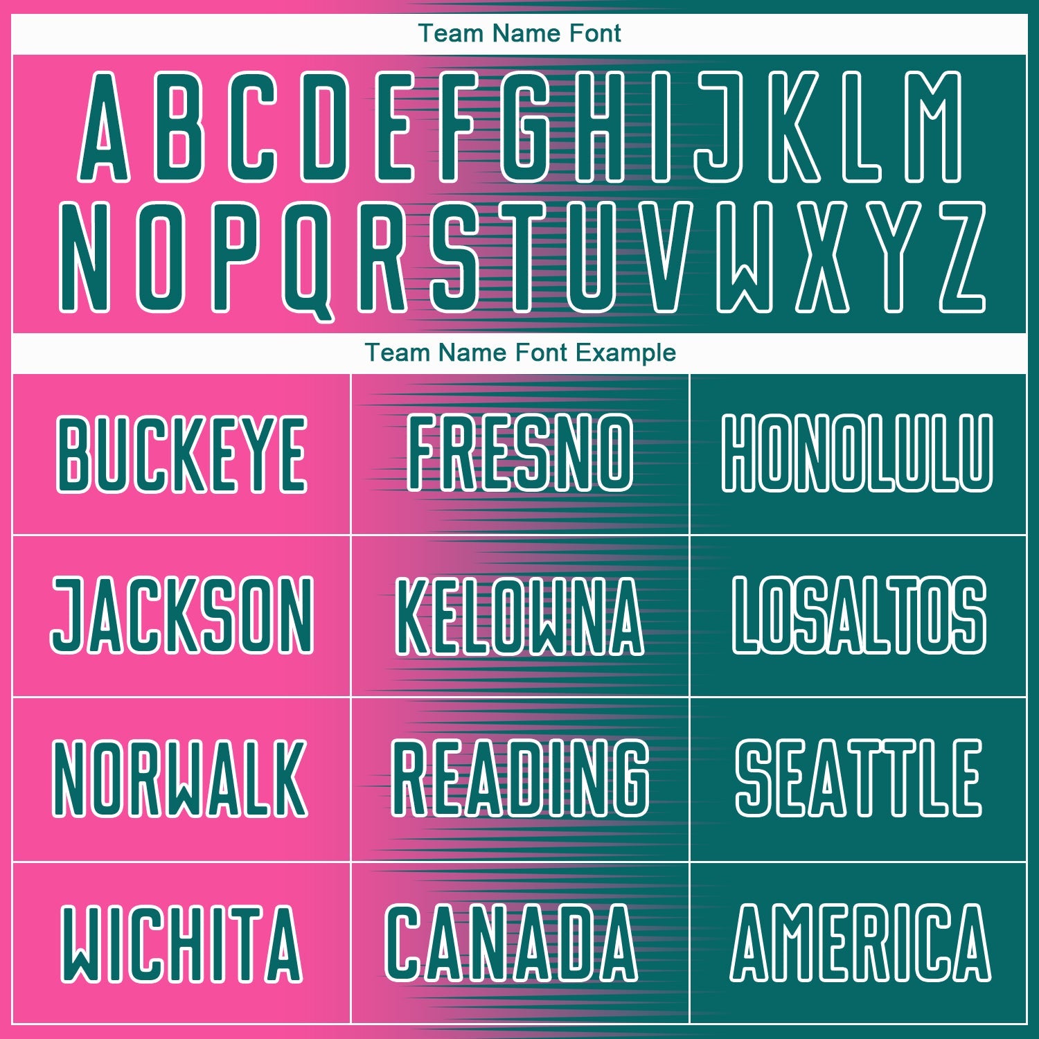 Custom Teal Pink-White Gradient Line Sublimation Soccer Uniform Jersey