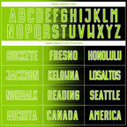 Custom Black Neon Green-White Gradient Line Sublimation Soccer Uniform Jersey