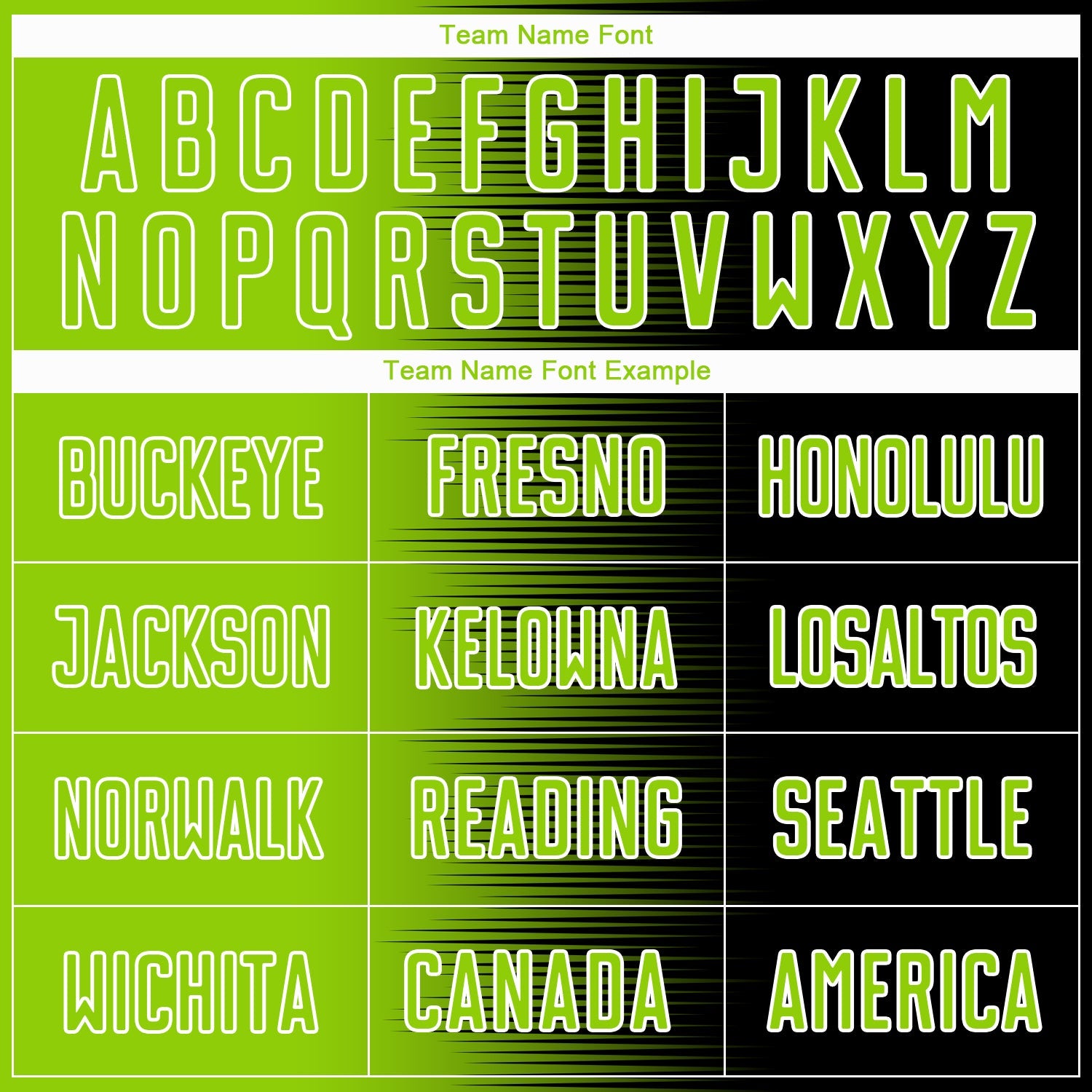 Custom Black Neon Green-White Gradient Line Sublimation Soccer Uniform Jersey