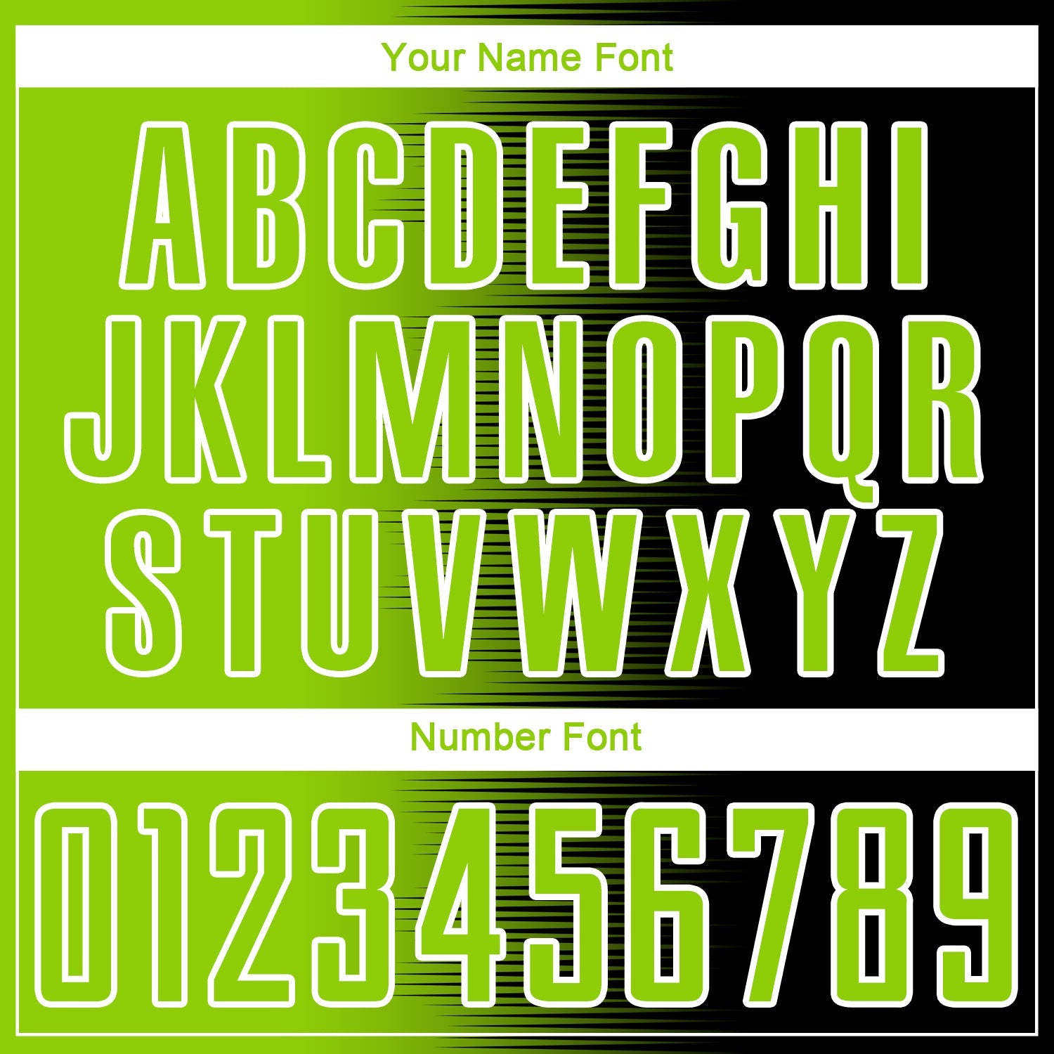 Custom Black Neon Green-White Gradient Line Sublimation Soccer Uniform Jersey