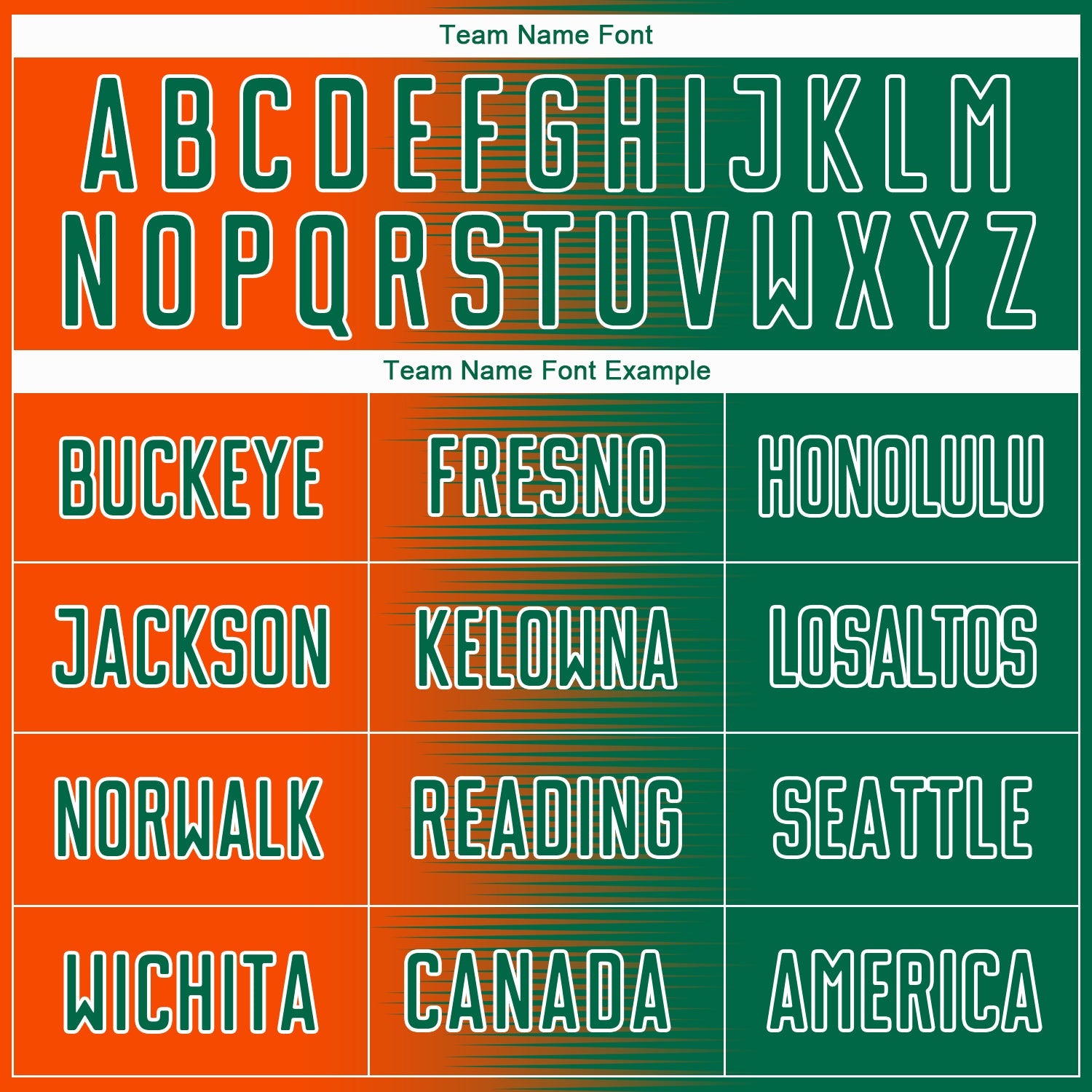 Custom Kelly Green Orange-White Gradient Line Sublimation Soccer Uniform Jersey