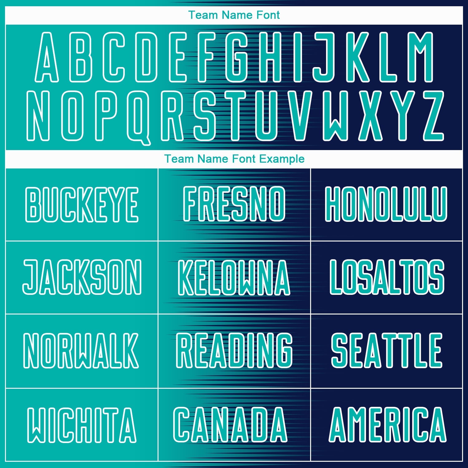 Custom Navy Aqua-White Gradient Line Sublimation Soccer Uniform Jersey