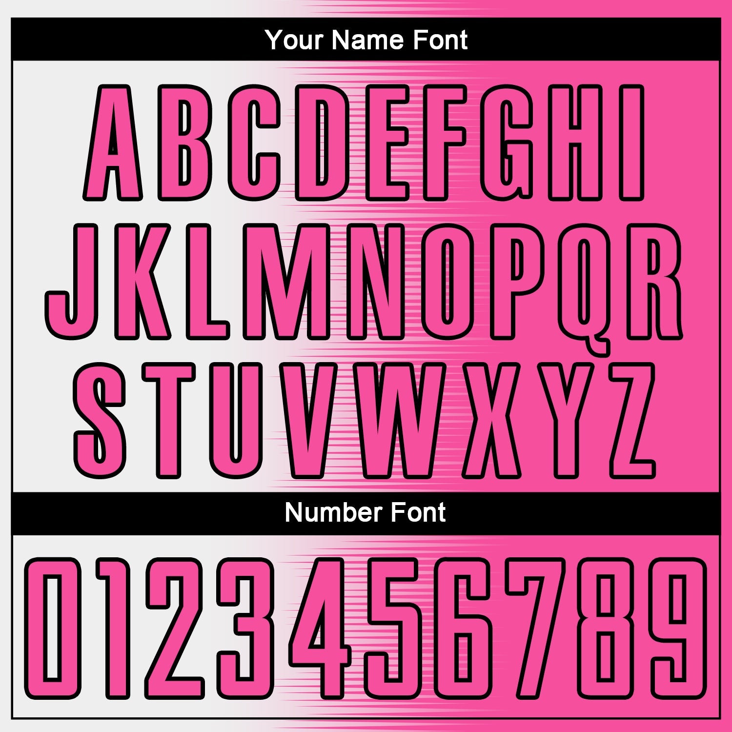 Custom Pink White-Black Gradient Line Sublimation Soccer Uniform Jersey