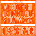 Custom Orange Bay Orange-White Line Sublimation Soccer Uniform Jersey